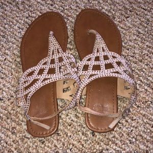 sparkly sandals